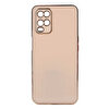 Gpack Oppo A54 4G Bark Parlak Silikon Renkli Kenarları Rose Bronz Kılıf