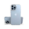 Teleplus Apple iPhone 14 Pro Max Skuba PC Sert Standlı Silikon Gümüş Kılıf