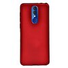Gpack Alcatel 3 2019 Premier Esnek Koruma Silikon Kırmızı Kılıf + Nano Cam Ekran Koruyucu