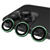 Gpack Apple iPhone 14 Pro Max Metal Tekli CL07 Yeşil Kamera Lens Koruyucu