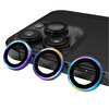 Gpack Apple iPhone 14 Pro Max Metal Tekli CL07 Çok Renkli Kamera Lens Koruyucu