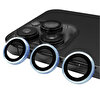 Gpack Apple iPhone 14 Pro Max Metal Tekli CL07 Mavi Kamera Lens Koruyucu