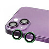Gpack iPhone 14 Plus Metal Tekli CL07 Koyu Yeşil Kamera Lens Koruyucu