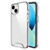 Teleplus iPhone 14 Plus Kılıf Transparent Acrylic Tpu Gard Sert Kapak Şeffaf + Tam Kapatan Ekran Koruyucu