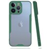 Teleplus iPhone 14 Pro Kamera Korumalı Parfe Silikon Yeşil Kılıf