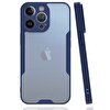 Teleplus iPhone 14 Pro Kamera Korumalı Parfe Silikon Lacivert Kılıf
