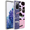 Teleplus Samsung Galaxy S20 FE Desenli Elegans Serisi Silikon Lacivert Kılıf