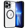 Teleplus iPhone 12 Pro Kılıf Kamera Korumalı Omega Lazer Silikon Siyah + Nano Ekran Koruyucu