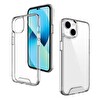 Smcase Iphone 14 Kılıf Transparent Acrylic Tpu Gard Sert Kapak Şeffaf