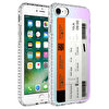 Teleplus Apple iPhone 7 Desenli Elegans Serisi No1 Silikon Beyaz Kılıf