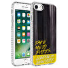 Teleplus iPhone 8 Desenli Elegans Serisi No3 Silikon Siyah Kılıf