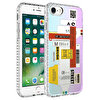 Teleplus iPhone 7 Desenli Elegans Serisi No2 Silikon Mor Kılıf