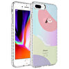 Teleplus iPhone 7 Plus Desenli Elegans Serisi No7 Silikon Yeşil Kılıf