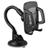 Hytech HY-XH20 Vantuz + Braketi 360 Derece Siyah Gri Telefon Tutucu