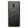 Gpack Samsung Galaxy A8 Plus 2018 Kılıf Colored Silikon + Nano Koruyucu Gold