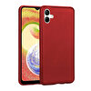 Gpack Samsung Galaxy A04 Premier Mat Silikon Renkli Lux Korumalı Kırmızı Kılıf