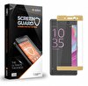 Dafoni Sony Xperia XA Ultra Tempered Glass Premium Gold Full Cam Ekran Koruyucu