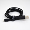 Winex CA58 2.4A USB A To Lightning Siyah Data Ve Hızlı Şarj Kablosu