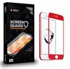 Dafoni iPhone 7 Plus 8 Plus Full Premium Kırmızı Cam Ekran Koruyucu