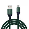 İMENG ML60 6A 100W USB A To Micro Yeşil Data Ve Hızlı Şarj Kablosu
