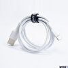 Winex CA58 2.4A USB A To Lightning Beyaz Data Ve Hızlı Şarj Kablosu