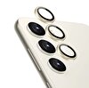 Eiroo Samsung Galaxy S23 Plus Krem Metal Kamera Lens Koruyucu