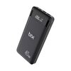 Bix PB202 20000 mAh 45W 2 USB Ve Type-C Hızlı Şarj Destekli LEd Göstergeli Siyah Powerbank