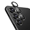 Eiroo Samsung Galaxy S23 Plus Siyah Metal Kamera Lens Koruyucu