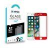 Eiroo iPhone 6 Plus / 6s Plus Full Tempered Glass Kırmızı Cam Ekran Koruyucu