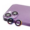 Eiroo iPhone 14 Plus Colorful Metal Kamera Lens Koruyucu
