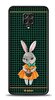 Dafoni Art Xiaomi Redmi Note 9 Pro Lady Rabbit Kılıf