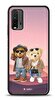 Dafoni Art Xiaomi Redmi Note 9 4G Cool Couple Teddy Kılıf