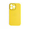 ScHitec Deluxe iPhone 14 Pro Mat Sarı Kılıf