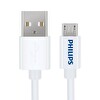 Philips Micro USB 1 M Beyaz Hızlı Şarj ve Data Kablosu