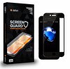Dafoni iPhone SE 2022 Full Tempered Glass Premium Siyah Cam Ekran Koruyucu