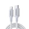 Ugreen 36 W PD Type-C To Lightning Örgülü 1 M Hızlı Şarj ve Data Kablosu