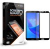 Dafoni Honor 7S Tempered Glass Premium Full Siyah Cam Ekran Koruyucu