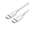Ugreen Type-C 100W 5A PD 1 M Beyaz Hızlı Şarj ve Data Kablosu