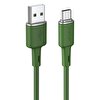 Acefast C2-04 USB Type-C 3A Yeşil Hızlı Şarj ve Data Kablosu