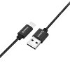 Orico USB To Type-C 3A 1 M Siyah Örgülü Data ve Şarj Kablosu