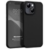 Microsonic iPhone 15 Matte Silicone Siyah Kılıf