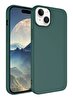 Eiroo Lansman Iphone 15 Koyu Yeşil Silikon Kılıf