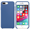 Microsonic Apple Iphone 7 Plus Kılıf Liquid Lansman Silikon Çini Mavisi