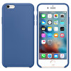 Microsonic Apple Iphone 6s Plus Kılıf Liquid Lansman Silikon Çini Mavisi