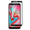 Microsonic Samsung Galaxy J4 Plus Tam Kaplayan Temperli Cam Ekran Koruyucu Siyah