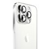 Microsonic Apple Iphone 13 Pro Max Kamera Lens Koruma Camı V2 Gümüş