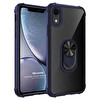 Microsonic Apple Iphone Xr Kılıf Grande Clear Ring Holder Lacivert