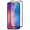 Microsonic Xiaomi Mi 9 Tam Kaplayan Temperli Cam Ekran Koruyucu Siyah