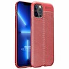 Microsonic Apple Iphone 13 Pro Max Kılıf Deri Dokulu Silikon Kırmızı