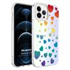 Microsonic Apple Iphone 12 Pro Max Braille Feel Desenli Kılıf Heart